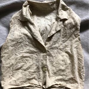 Vintage Cropped Collard Tank